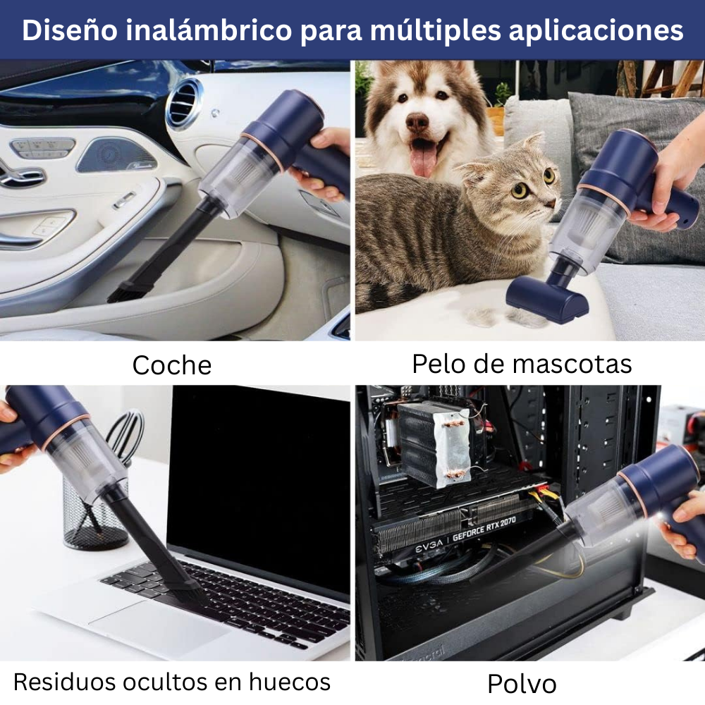 Clenix – Aspiradora de Mano Inalámbrica (Inhala / Exhala)